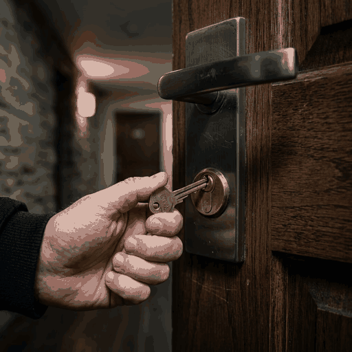 Así puedes abrir una puerta atascad