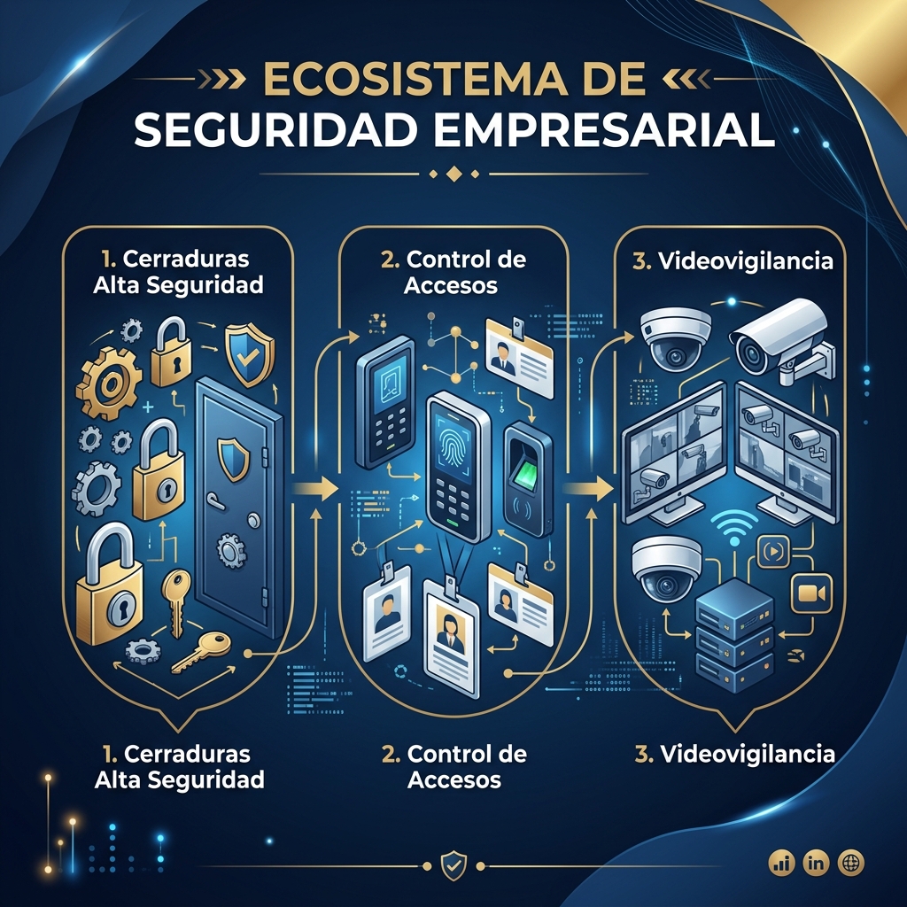 Infografía del Ecosistema de Seguridad Empresarial