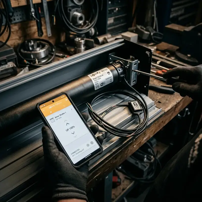 Motor tubular WiFi para persiana con control por smartphone