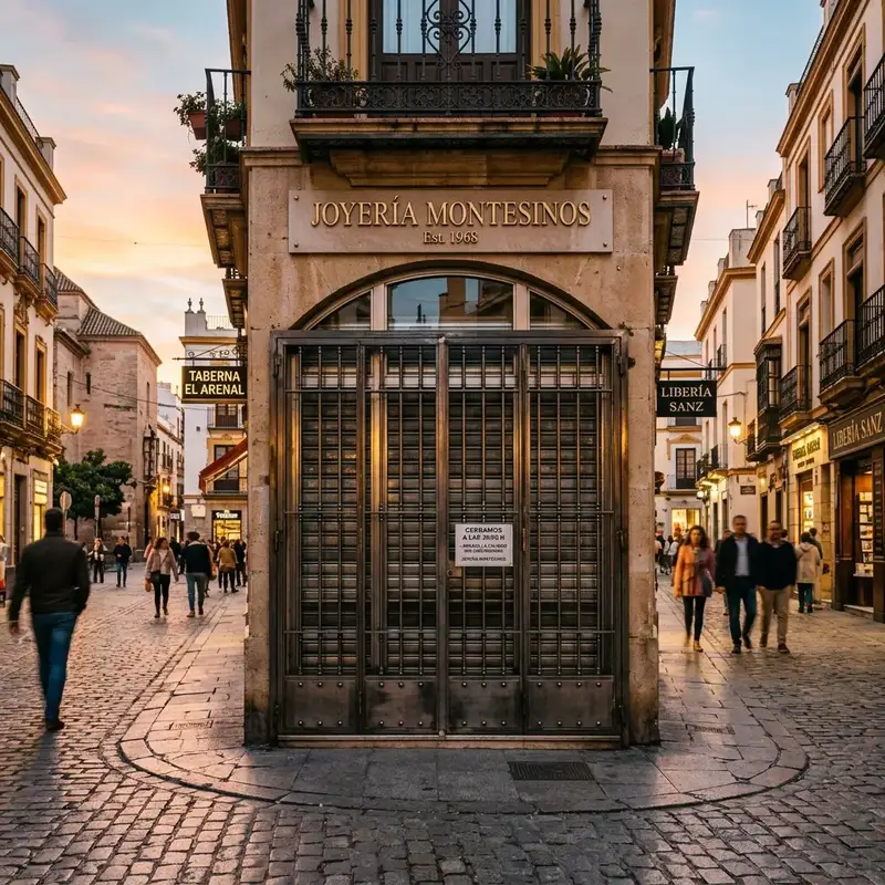 Persiana de seguridad instalada en local comercial de Barcelona
